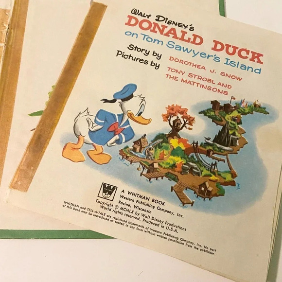 Vintage Lot of 4 Whitman Books Tell a Tale Sesame Street Donald Duck Winnie - Picture 15 of 16